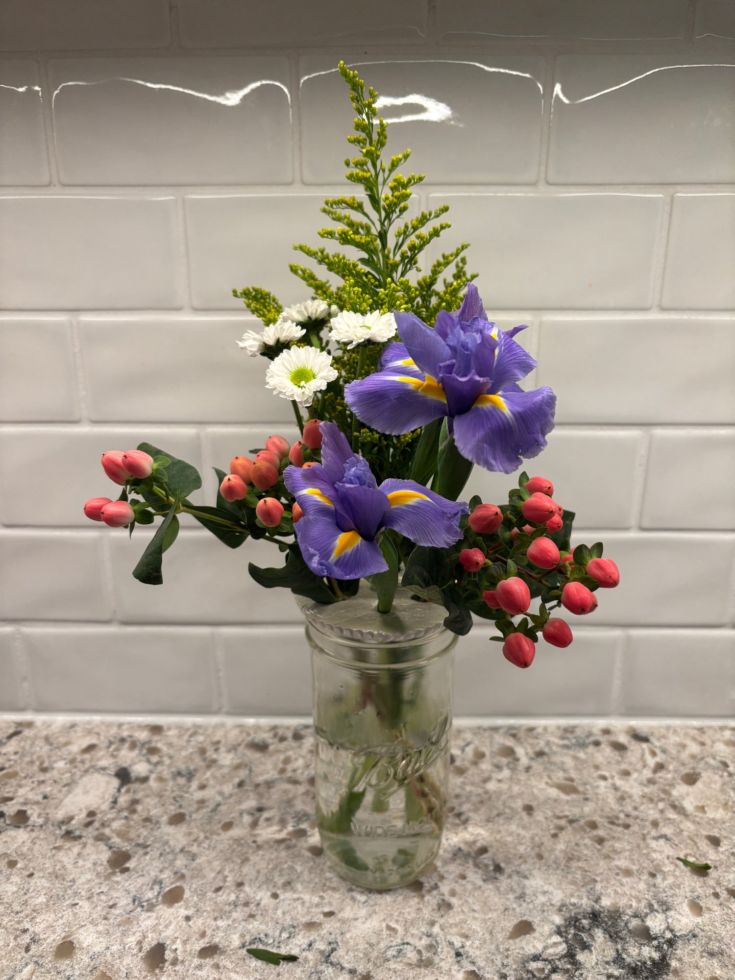 Mason Jar Flower Frog