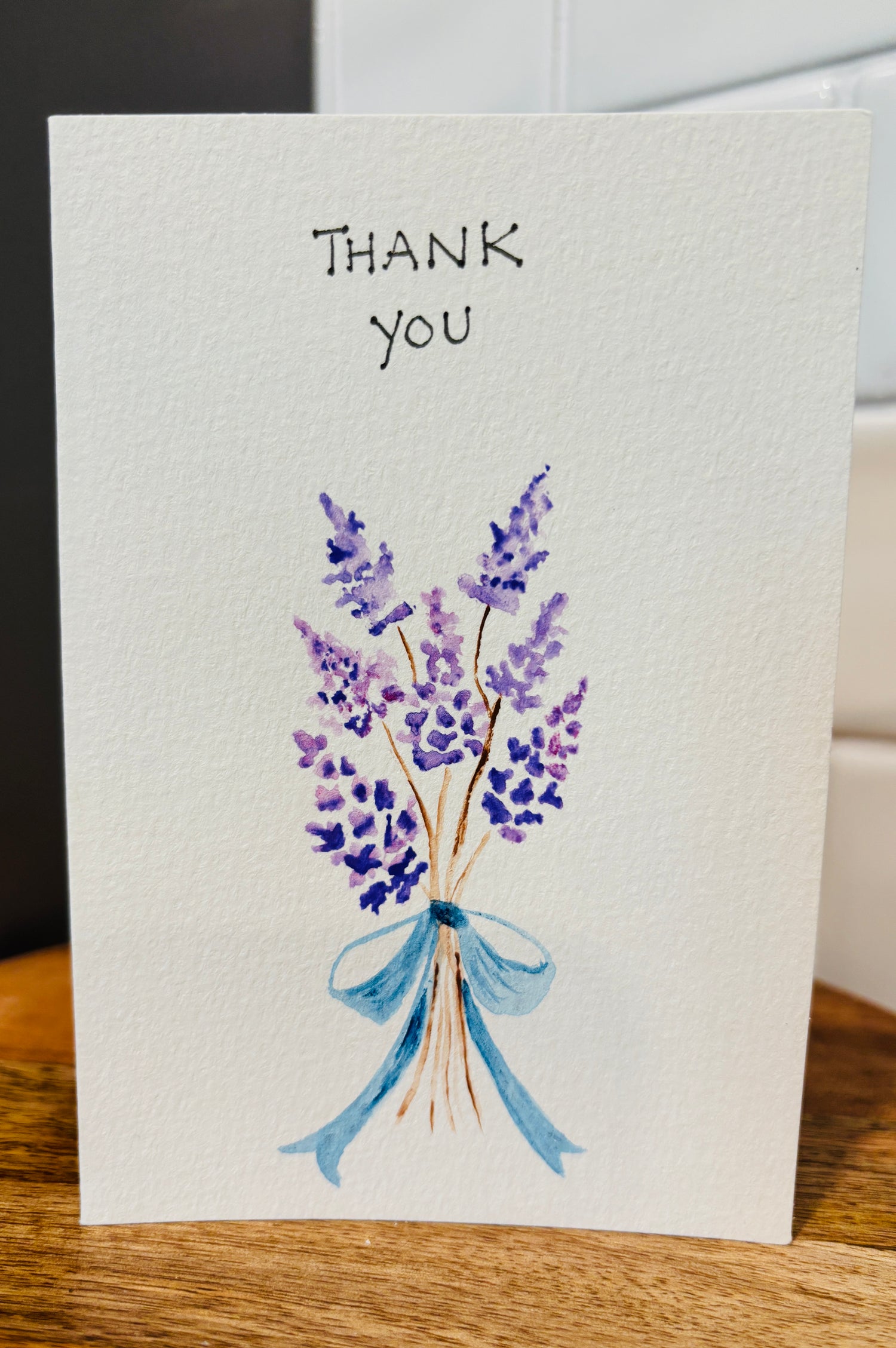 Lavender Bouquet Thank You Card