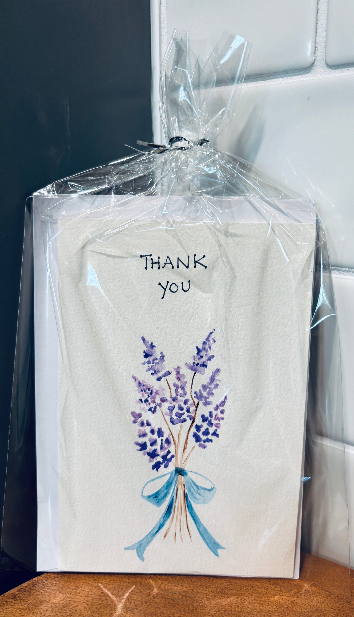 Lavender Bouquet Thank You Card